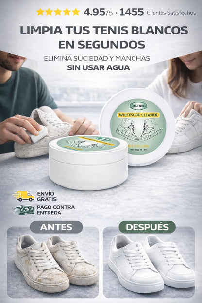 Crema Limpiadora de zapatos Sin Agua,