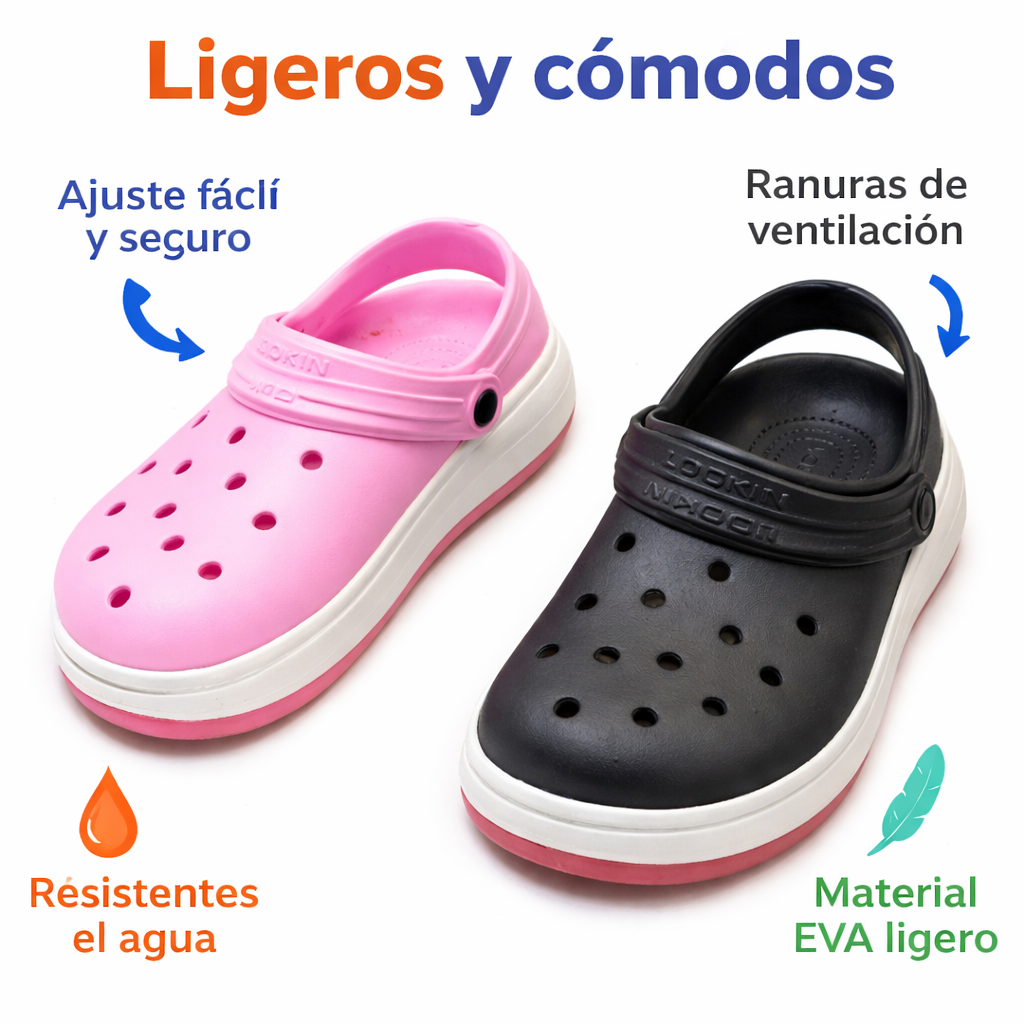 Sueco Tipo Crocs de Promoción Talla 38/39